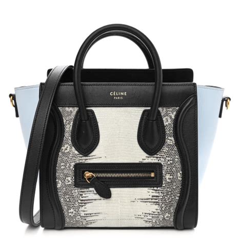 celine mineral color|Nano Luggage bag in lizard .